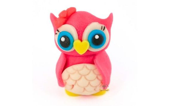 3D FIGURINE 60 G (PINK OWL)