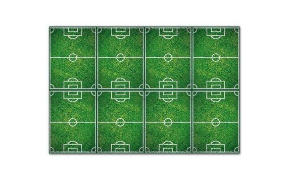 PLASTIC TABLECLOTH FOOTBALL 120X80 CM