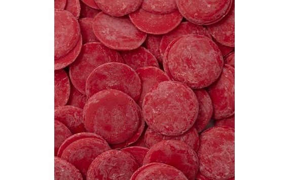 ČOKOLÁDOVÁ POLEVA V PECKÁCH ČERVENÁ - 340 G