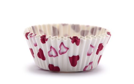 CONFECTIONERY PAPER CASES 50 X 30 MM (60 PC.) - HEARTS SMALL