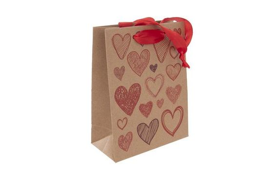 TAŠKA DÁRKOVÁ 26X32,5 CM HEARTS