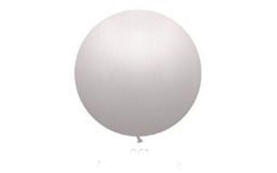 WHITE METALLIC BALLOON 070