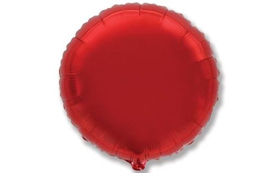 45 CM ROUND RED FOIL BALLOON