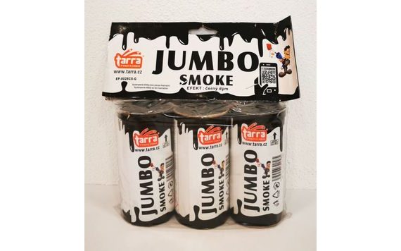 DÝMOVNICE - JUMBO SMOKE - ČERNÁ - 3KS - 16/3 TRHACÍ POJISTKA