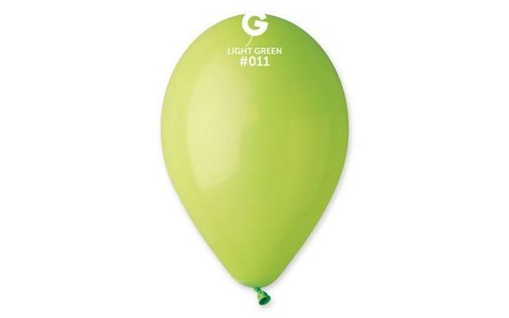 100 PCS PISTACHIO GREEN BALLOONS 26 CM PASTEL