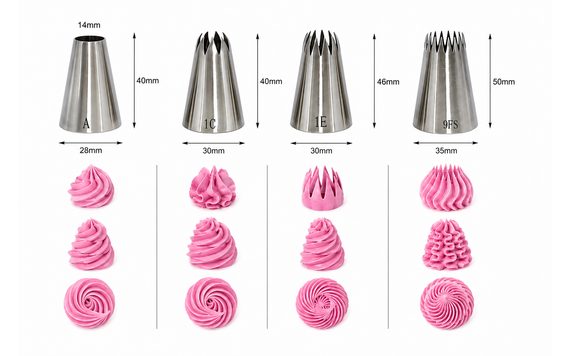 DECORATING NOZZLE SET – 4 PCS