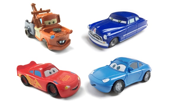 CARS - SET OF 4 CAKE FIGURES