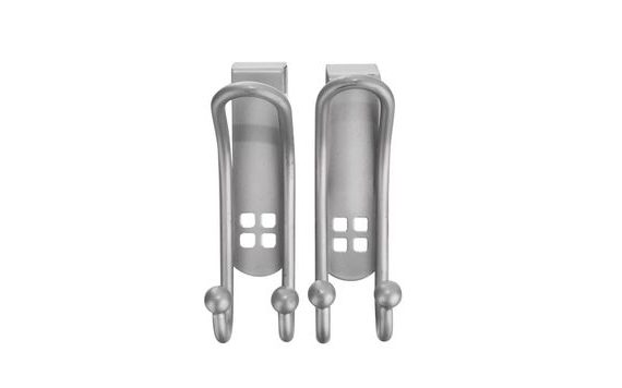 STAINLESS STEEL DOOR HOOK 2 PCS WIDE