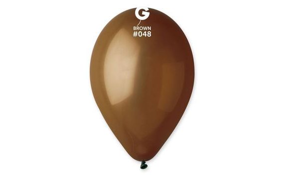 BALONKY 100 KS HNĚDÉ 26 CM PASTELOVÉ