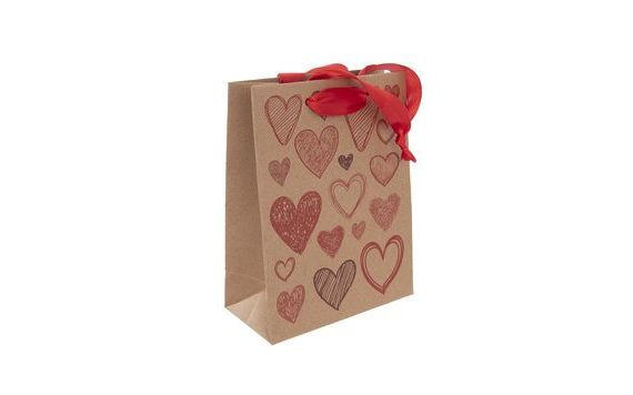 TAŠKA DÁRKOVÁ 18X23 CM HEARTS