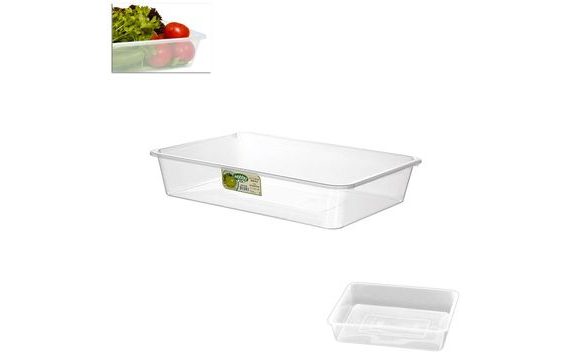 CLEAR PLASTIC BOWL 25X17 CM