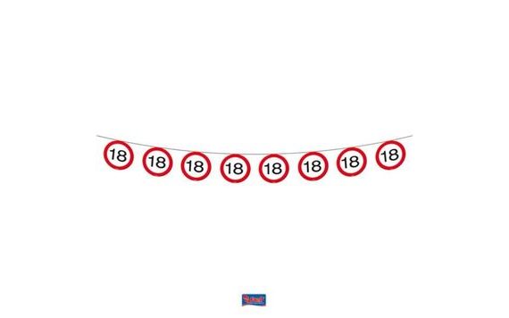 GARLAND TRAFFIC SIGN 18, 12 M