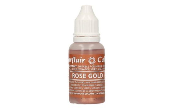 SUGARFLAIR EDIBLE DROPLET PAINT ROSE GOLD - 14ML