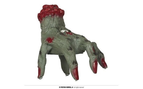DEKORACE ZOMBIE RUKA S POHYBEM A ZVUKEM - ADDAMSOVA RODINA - HALLOWEEN