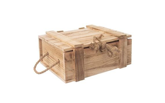 GIFT CHEST WOODEN 36X26X16 CM
