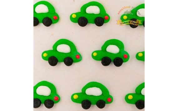 CUKROVÉ DEKORÁCIE – ZELENÉ AUTÍČKA