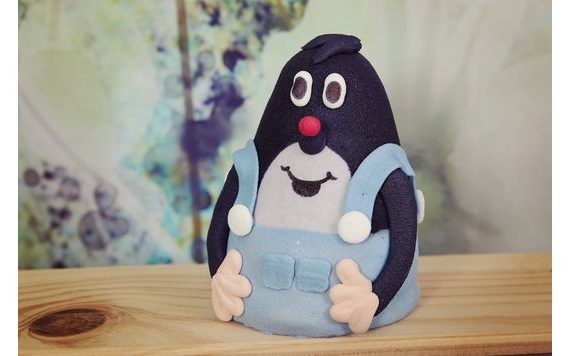 CUKROVÁ DEKORACE NA DORT KRTEK