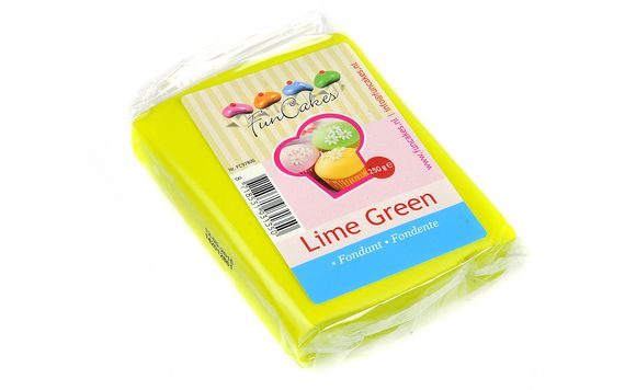 ZELENÝ ROLOVANÝ FONDANT LIME GREEN (BAREVNÝ FONDÁN) 250 G - LIMETKOVĚ ZELENÁ