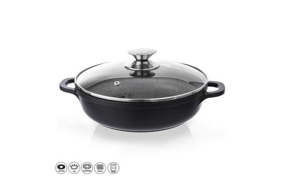 KASTROL GRANDE PR. 28 CM + SKLENĚNÁ POKLICE