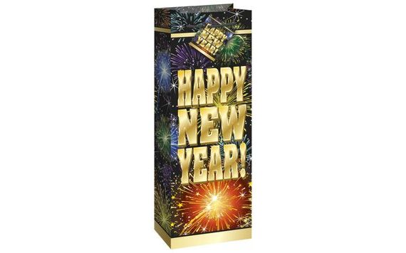 WINE BAG - HAPPY NEW YEAR - NEW YEAR'S EVE