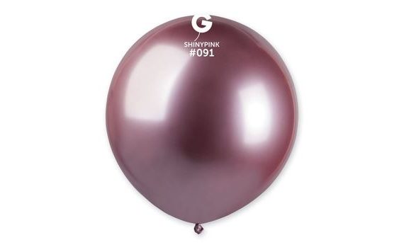 CHROMED BALLOON 48 CM – SHINY PINK 1PC