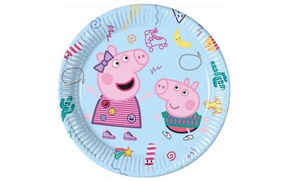 PEPPA PIG PAPER PLATES - 23 CM - 8 PCS