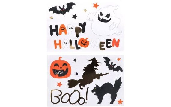 NÁLEPKY - SAMOLEPKY HAPPY HALLOWEEN BOOO! - HALLOWEEN - 18 KS