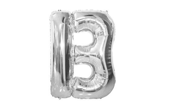 BALLOON FOIL LETTER "B" 115 CM