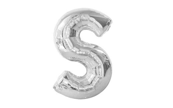 BALLOON FOIL LETTER "S" 115 CM