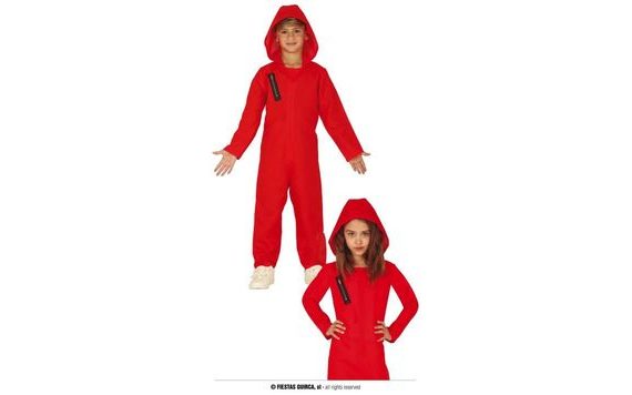 DETSKÝ KOSTÝM - VĚZEŇ - LA CASA DE PAPEL - PAPIEROVÝ DOM 10-12 ROKOV