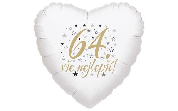 64. NARODENINOVÝ BALÓNIK SRDCE