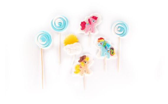 PONY – SADA CUKROVÝCH ZÁPICHŮ 2D NA DORT