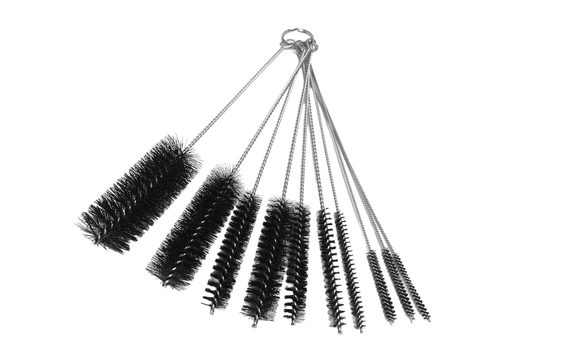 SET OF BRUSHES FOR CLEANING GLASSES, STRAWS AND TUBES - 10 PCS