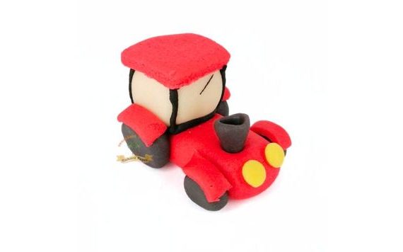 TRAKTOR 70 G ČERVENÝ – JEDLÁ FIGÚRKA NA TORTU