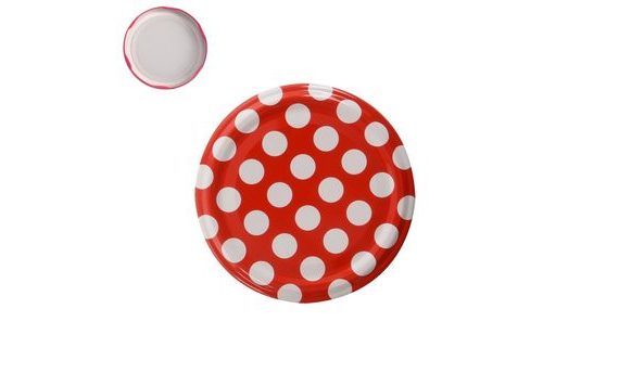 ECO METAL LID 82 POLKA DOTS - PACK OF 10