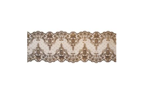 GOLDEN EDIBLE SUGAR LACE - WIDTH 8 CM