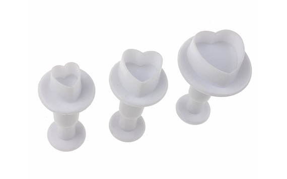 PLUNGER CUTTER HEARTS  3 PC.