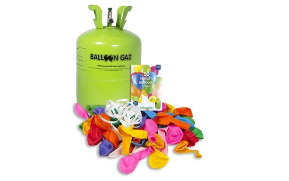 HELIUM FOR BALLOONS DISPOSABLE CONTAINER 0,42M3+30 BALLOONS