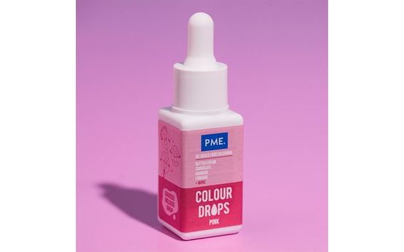 PME COLOUR DROPS – RÓZSASZÍN ÉTELFESTÉK 20 ML