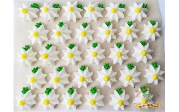 CUKORVIRÁG DÍSZEK TÁLCÁN – 31-ES