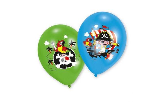 PIRÁTSKE BALÓNKY 6 KS 27,5 CM