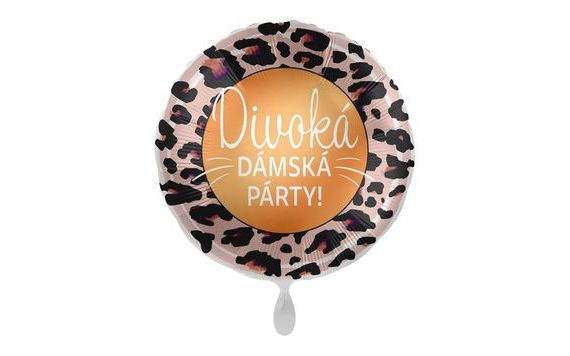 BALÓN FOLIOVÝ DIVOKÁ DÁMSKÁ JÍZDA - ROZLUČKA SE SVOBODOU - KULATÝ - 43 CM