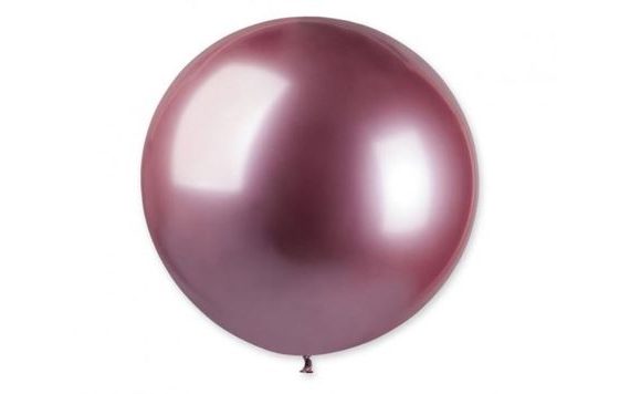 CHROME BALLOON 80 CM - PINK GLOSSY 1PC