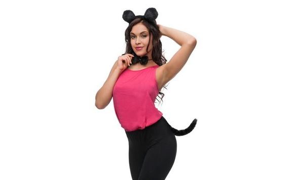 SESTAVA MYŠKA - ČELENKA S UŠIMA, MOTÝLEK A OCAS