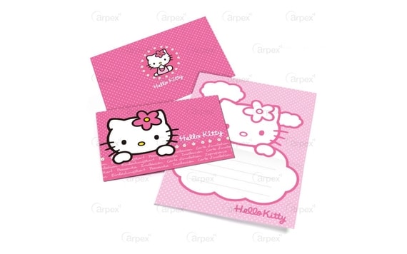 POZVÁNKY - HELLO KITTY 6 KS