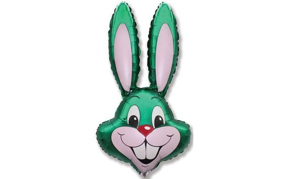 BALLOON FOIL RABBIT - GREEN 60 CM / EASTER