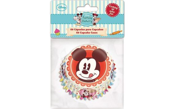 CUKRÁSZATI ​​KEKSZ MUFFINOKHOZ ÉS MUFFINOKHOZ MICKEY MOUSE - 60 DB