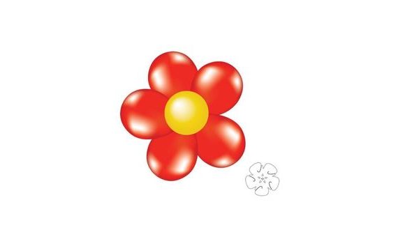 BALLOON CONNECTOR CLIPS FLOWER - 6 PCS