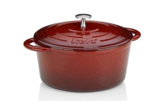 CALIDO CAST IRON ROASTING DISH WITH LID, 24 CM