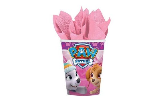 KELÍMKY PAPÍROVÉ 8KS PAW PATROL RŮŽOVÉ 250 ML